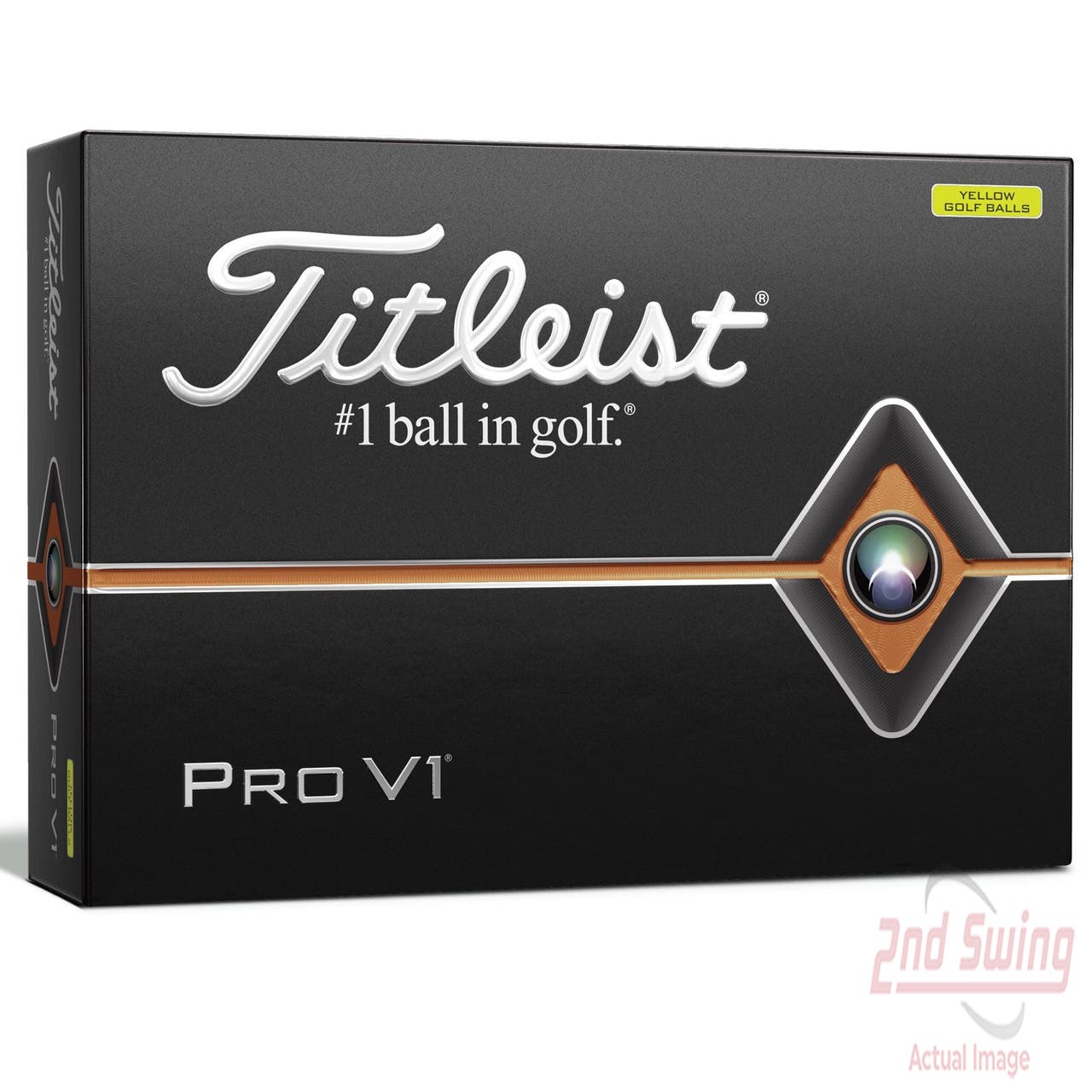 Titleist 2019 ProV1 Yellow Golf Balls